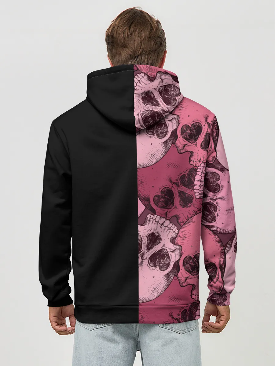 Худи мужской база хлопок / Dark and Skull