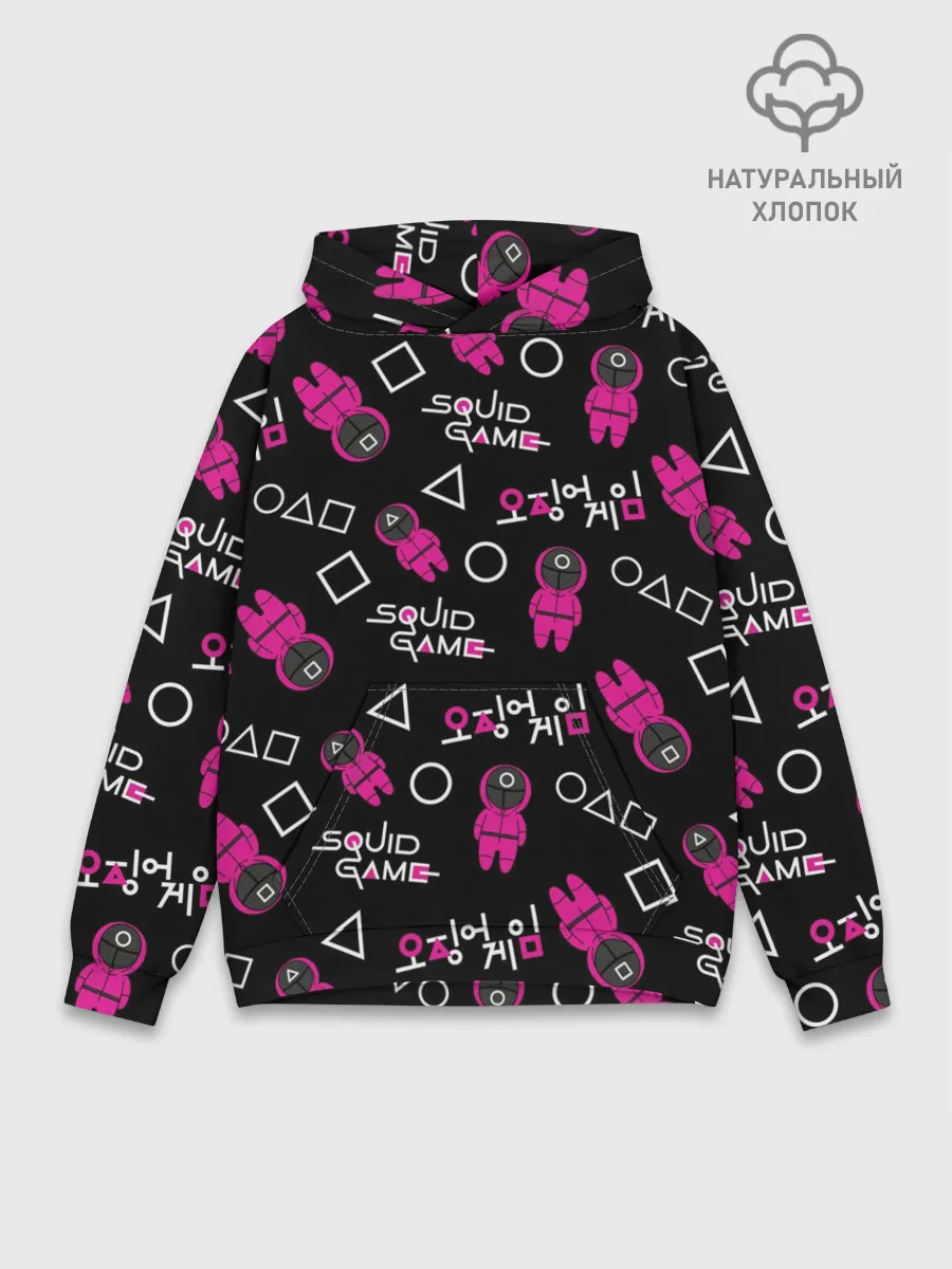 Худи мужской база хлопок / Игра в кальмара