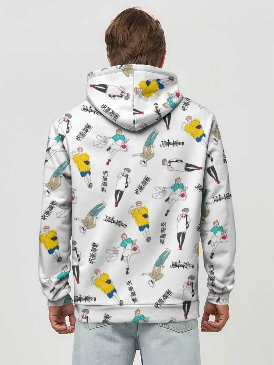 Худи мужской база хлопок / Магическая битва - главные герои