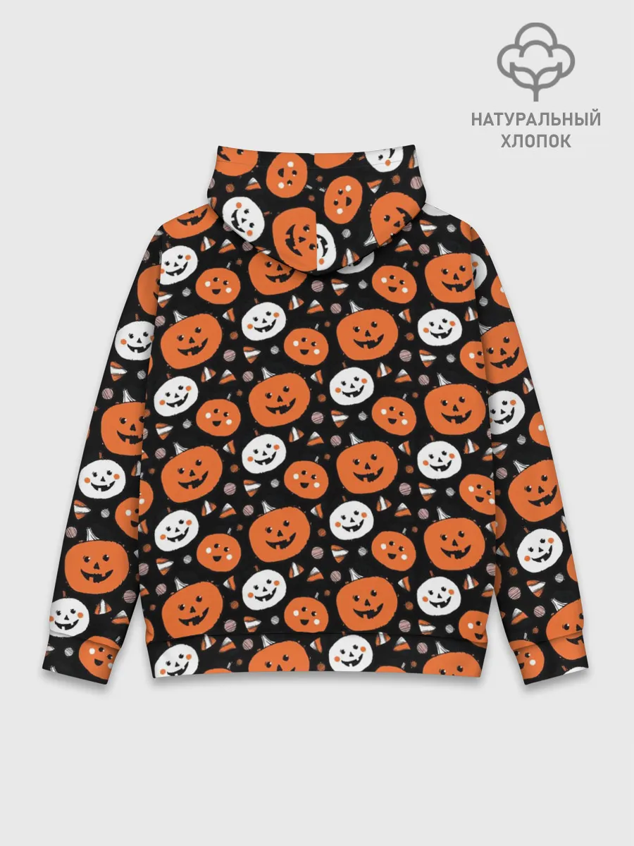 Худи мужской база хлопок / Patern Halloween 17