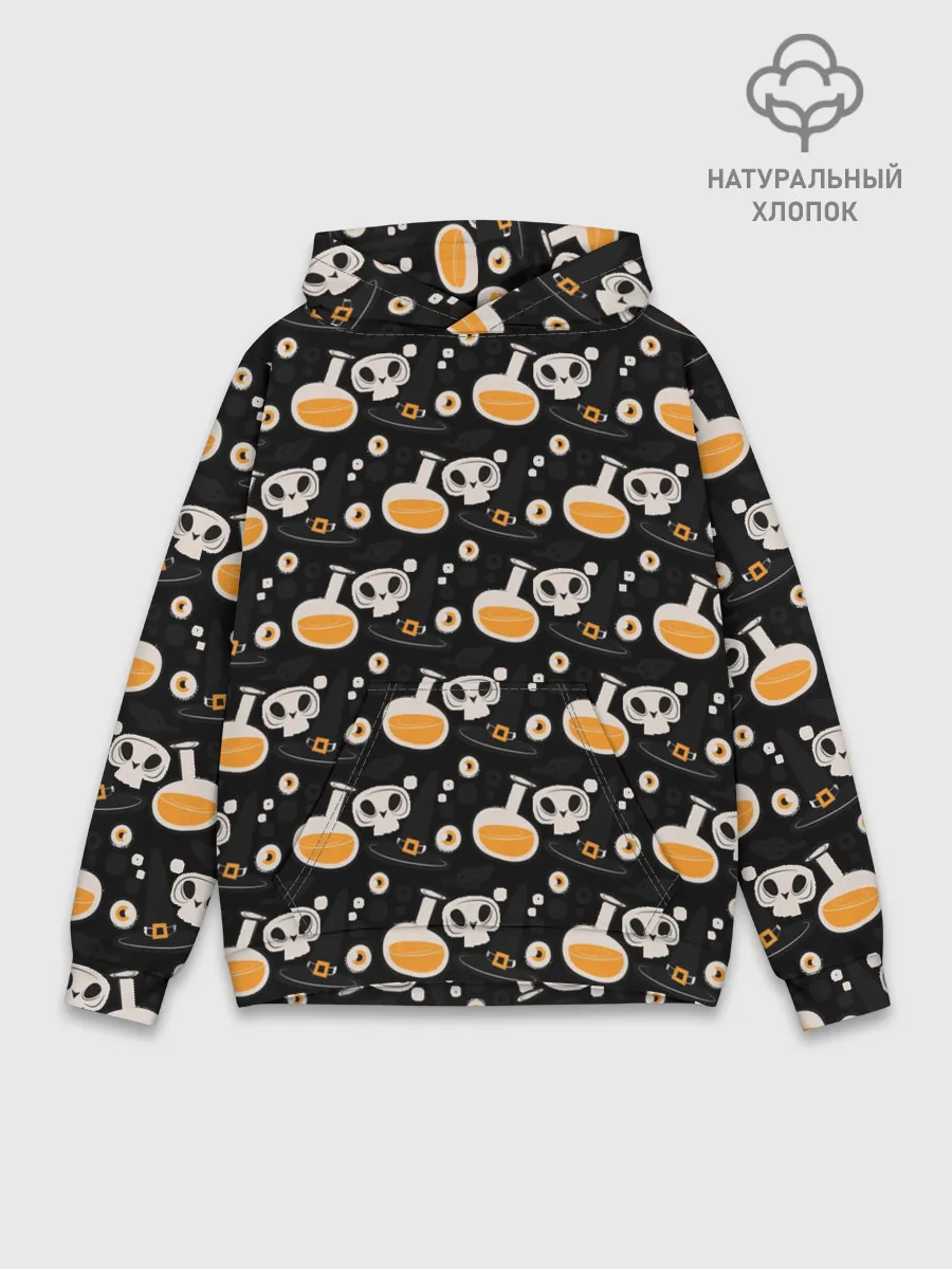 Худи мужской база хлопок / Patern Halloween 15