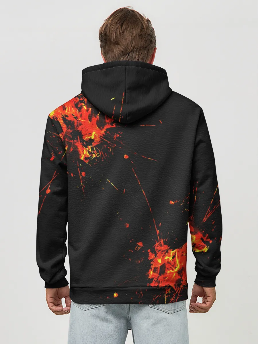 Худи мужской база хлопок / Karma No Fun | Огонь