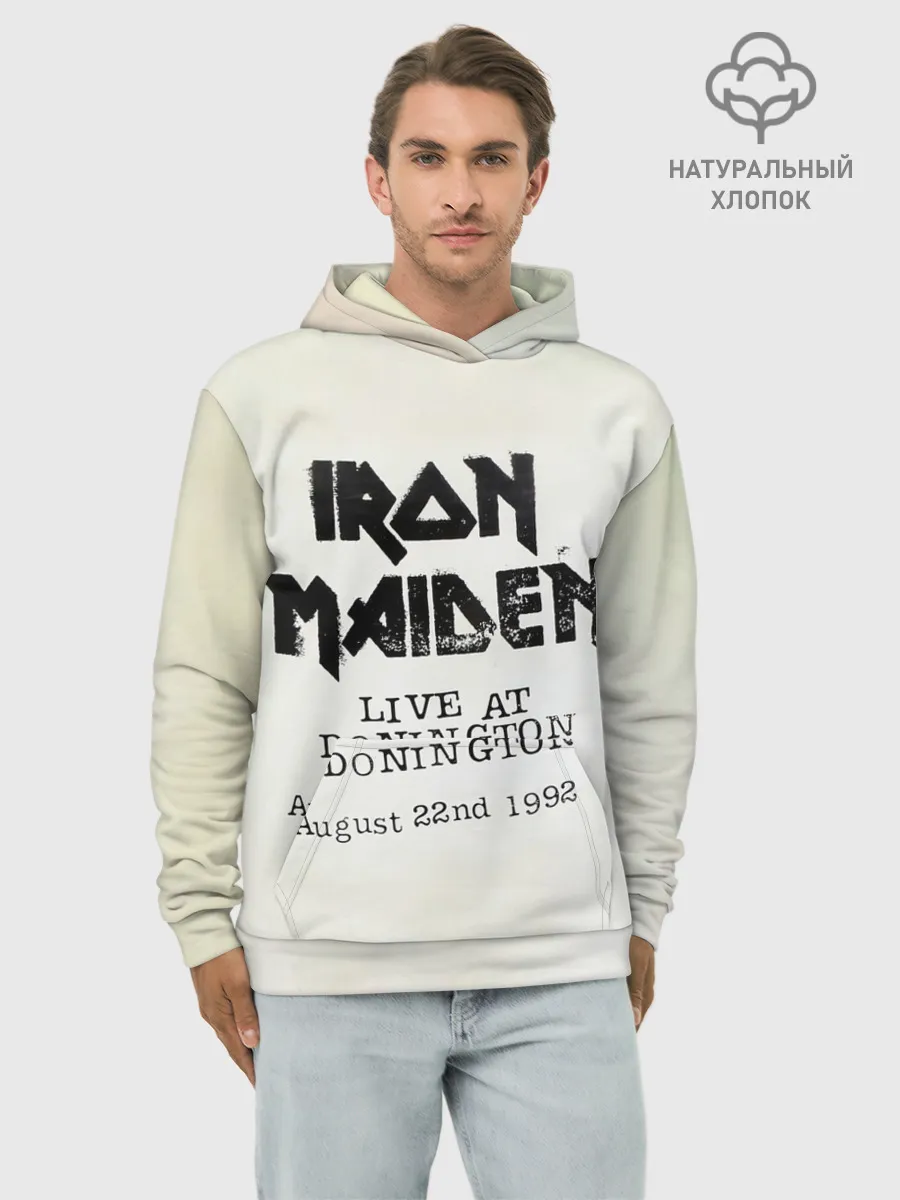 Худи мужской база хлопок / Live at Donington - Iron Maiden