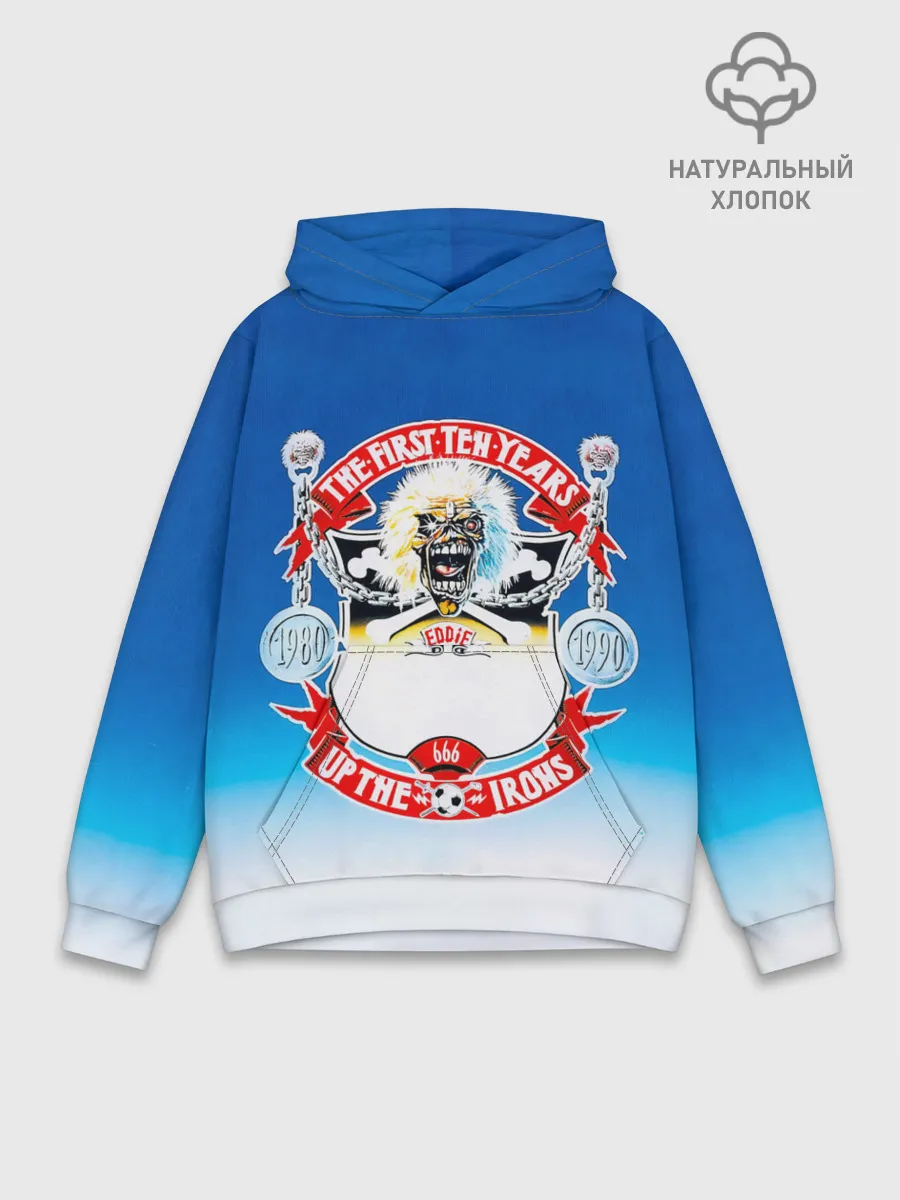 Худи мужской база хлопок / The First Ten Years - Iron Maiden