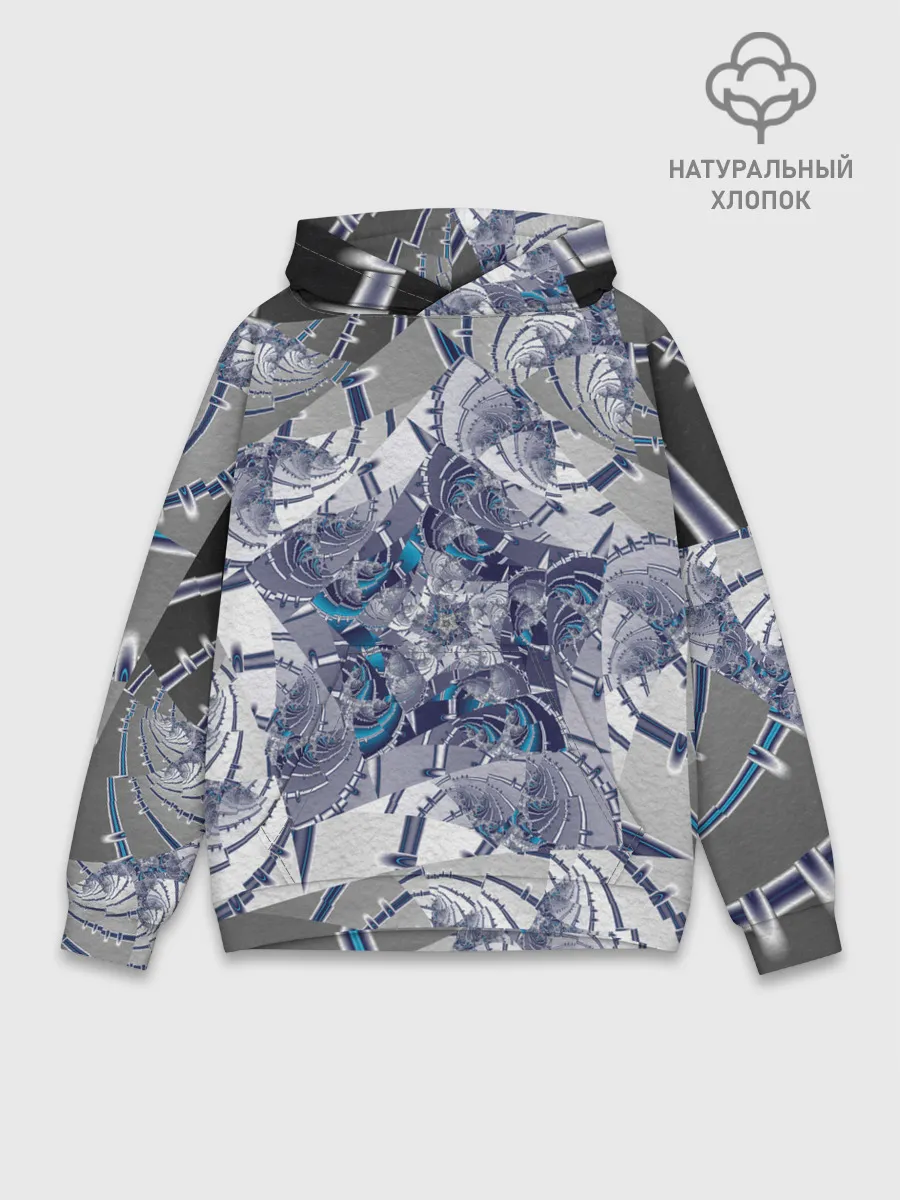Худи мужской база хлопок / Абстракция 499