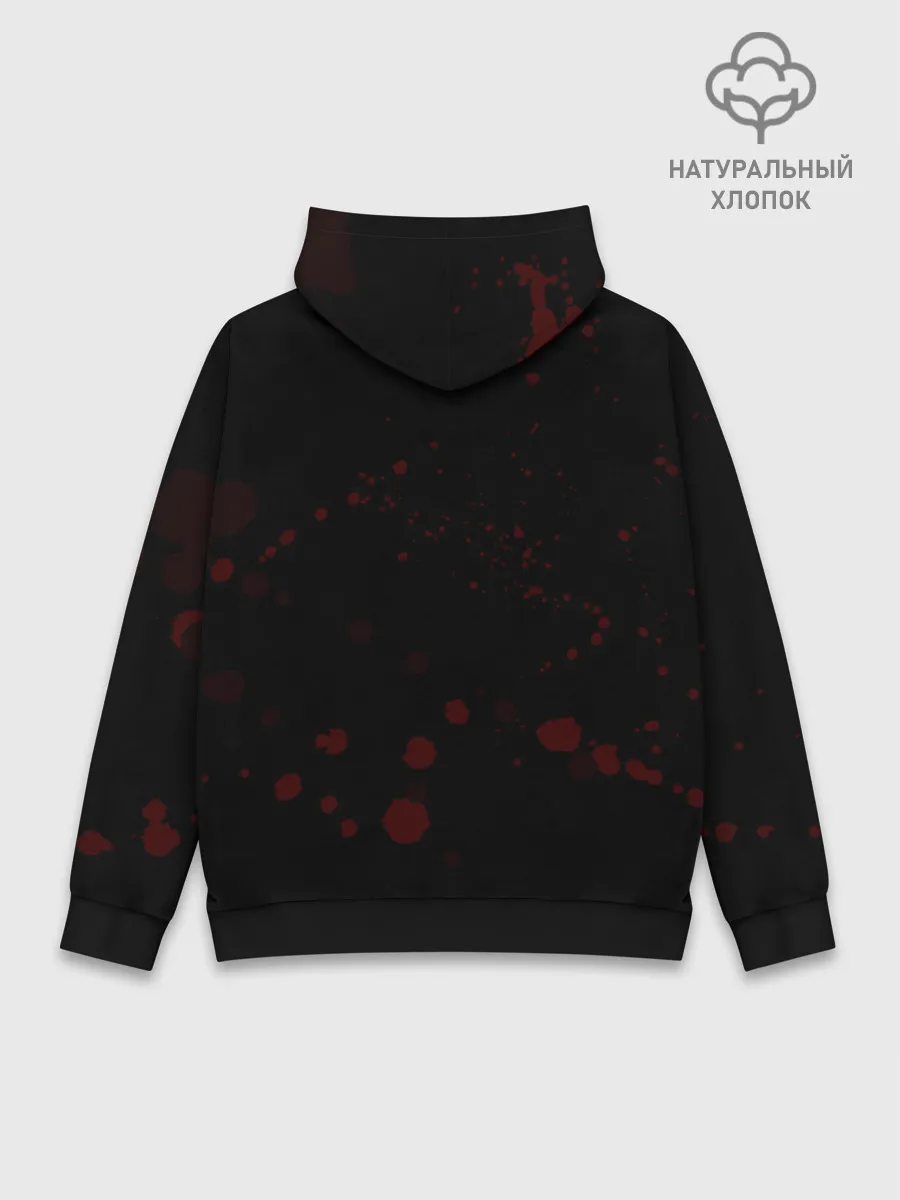 Худи мужской база хлопок / Кровавый Halloween