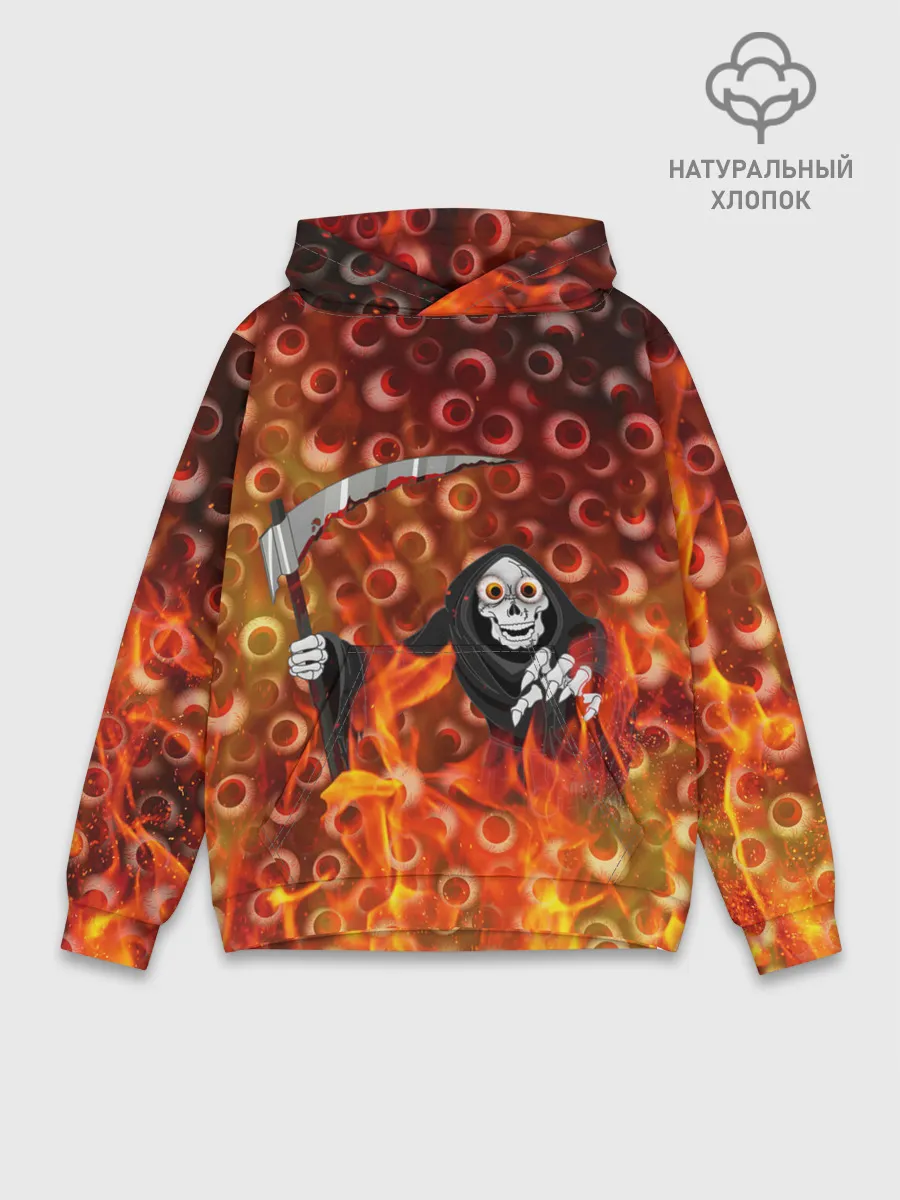 Худи мужской база хлопок / Смерть всё видит