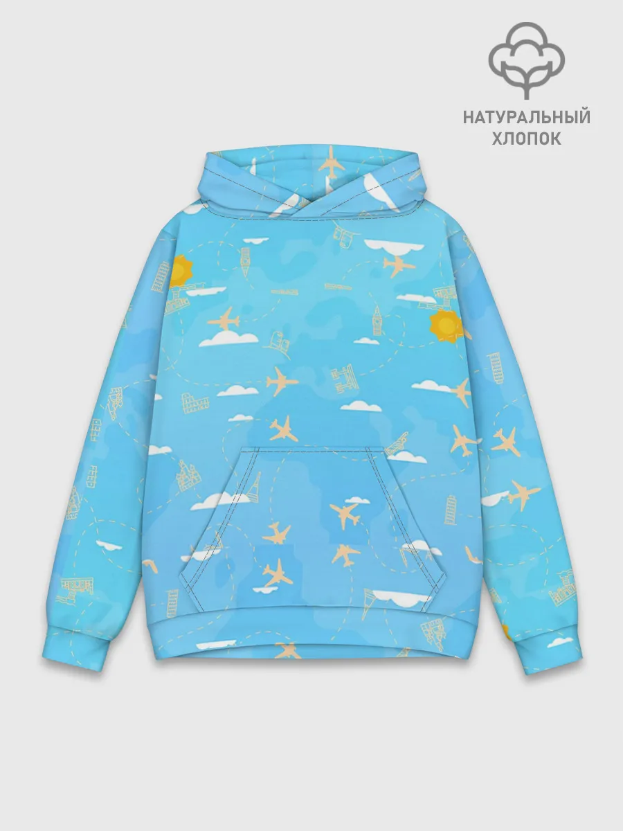 Худи мужской база хлопок / мое путешествие