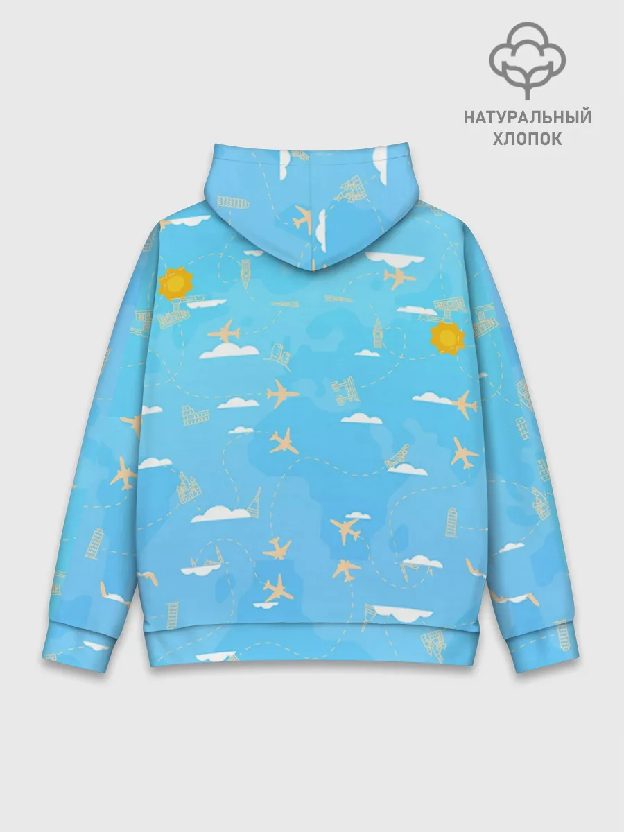 Худи мужской база хлопок / мое путешествие