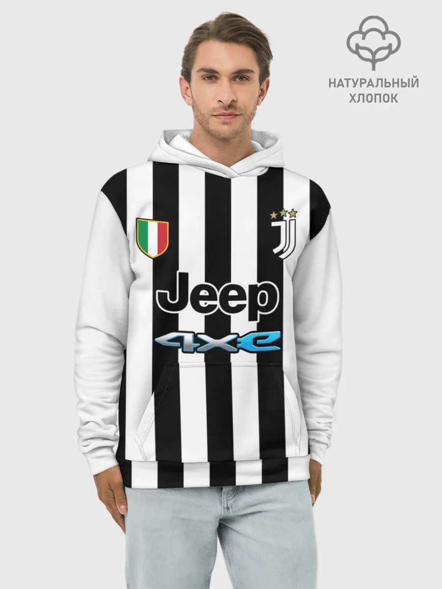 Худи мужской база хлопок / Дибала Ювентус форма 2021/2022