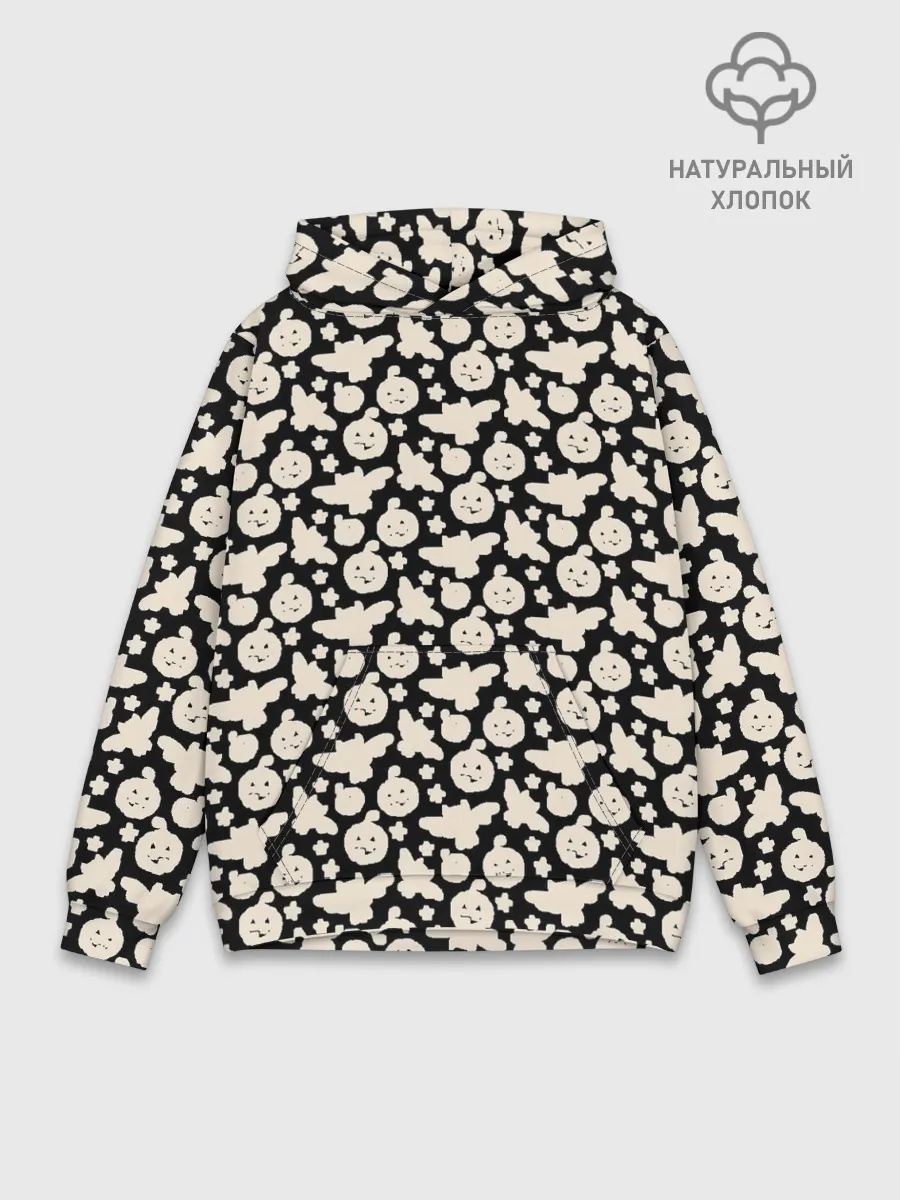 Худи мужской база хлопок / Patern Halloween 24