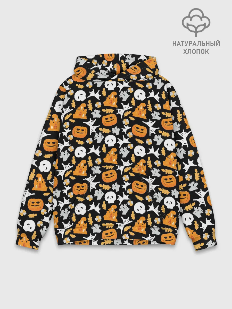 Худи мужской база хлопок / Patern Halloween 23