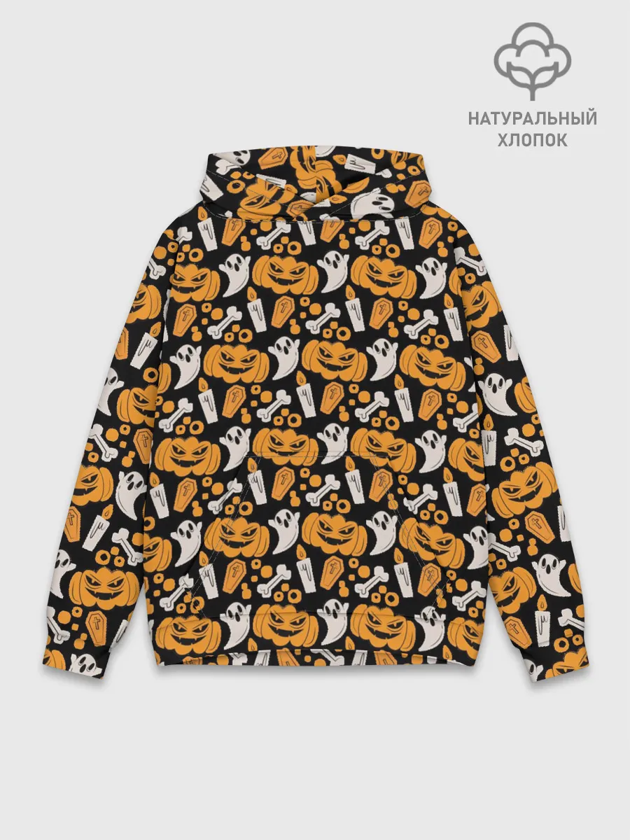 Худи мужской база хлопок / Patern Halloween 22