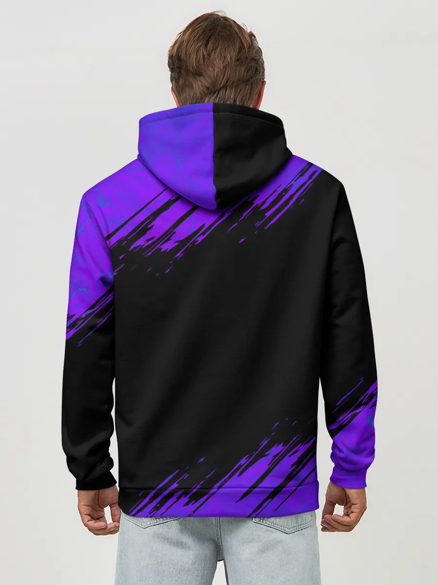 Худи мужской база хлопок / ВЕДЬМА КОЛДУЕТ НАД ТЫКВОЙ