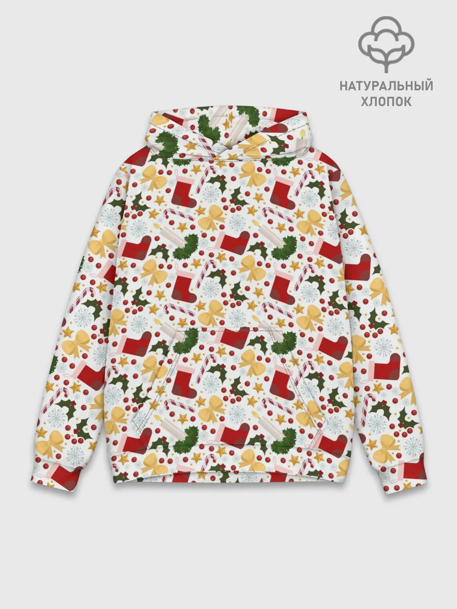 Худи мужской база хлопок / Рождественские Чулки