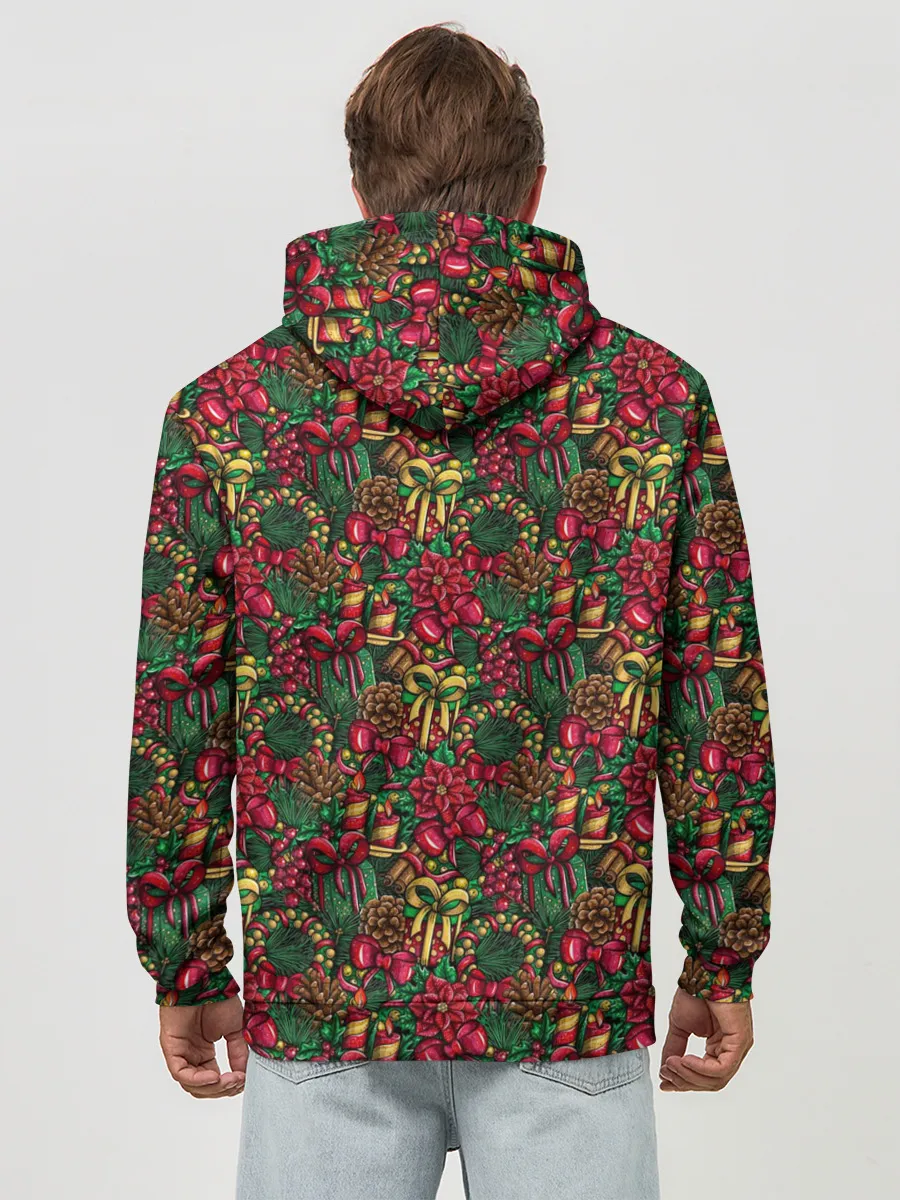 Худи мужской база хлопок / Merry Christmas