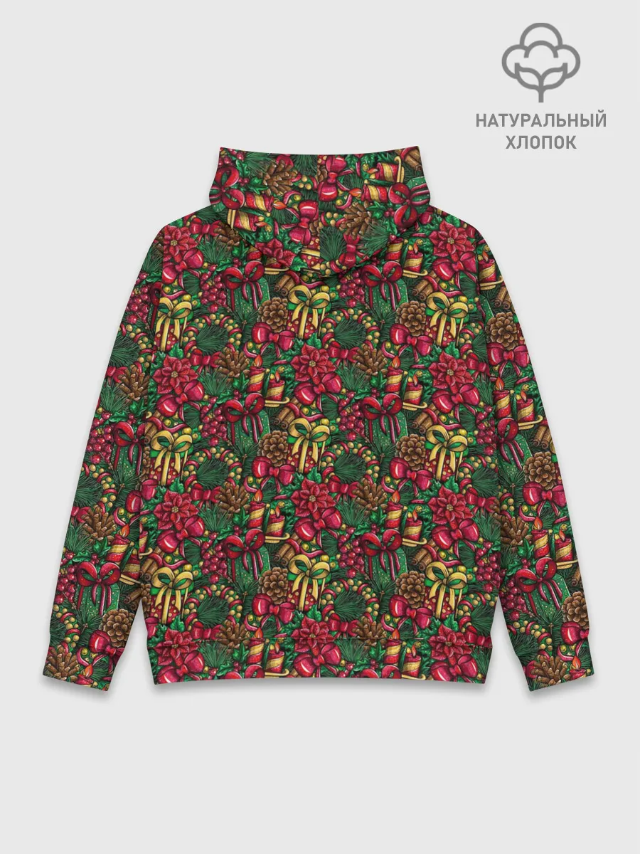 Худи мужской база хлопок / Merry Christmas