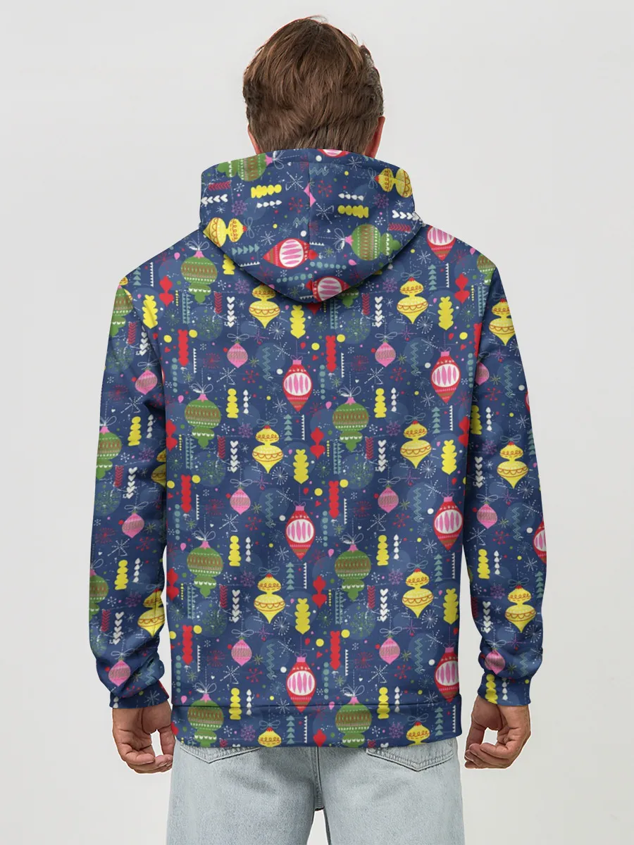 Худи мужской база хлопок / Новогодние Ёлочные Игрушки