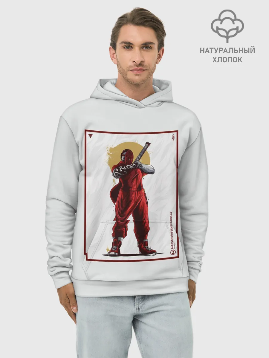 Худи мужской база хлопок / SLIPKNOT | Alessandro Venturella