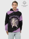 Худи мужской база хлопок / Dab Unicorn Halloween