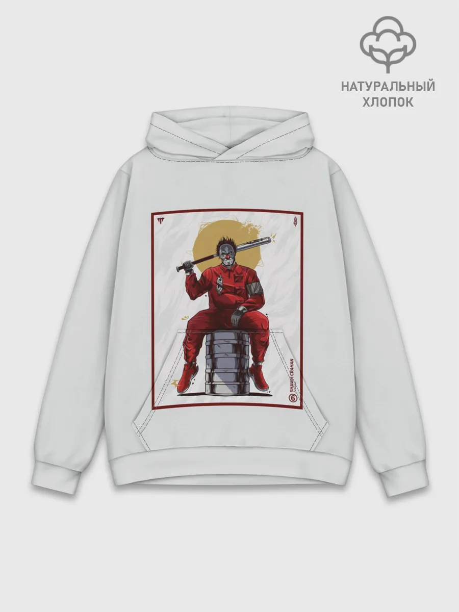 Худи мужской база хлопок / SLIPKNOT | Shawn Crahan