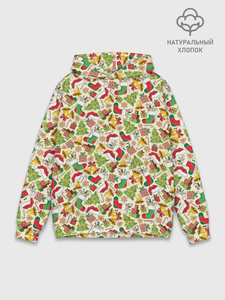 Худи мужской база хлопок / Merry Christmas