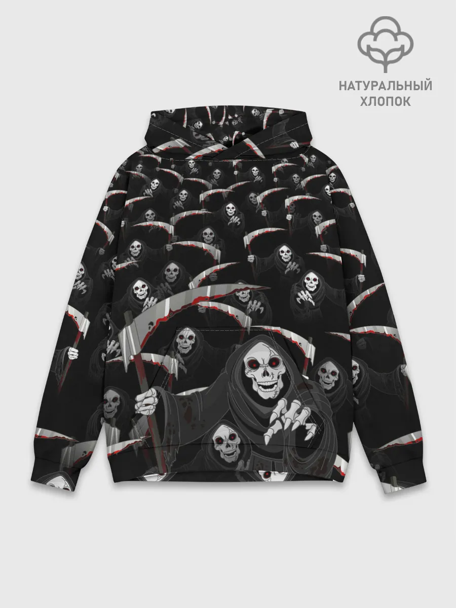 Худи мужской база хлопок / Жнецы идут