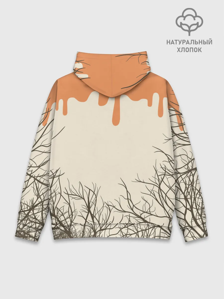 Худи мужской база хлопок / ВЕДЬМА В ШЛЯПЕ