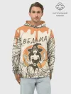 Худи мужской база хлопок / ВЕДЬМА В ШЛЯПЕ