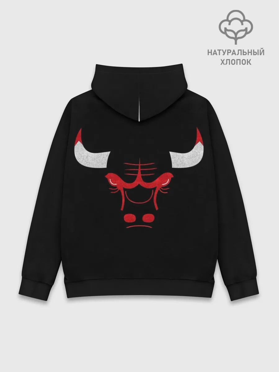 Худи мужской база хлопок / B.C. Chicago Bulls