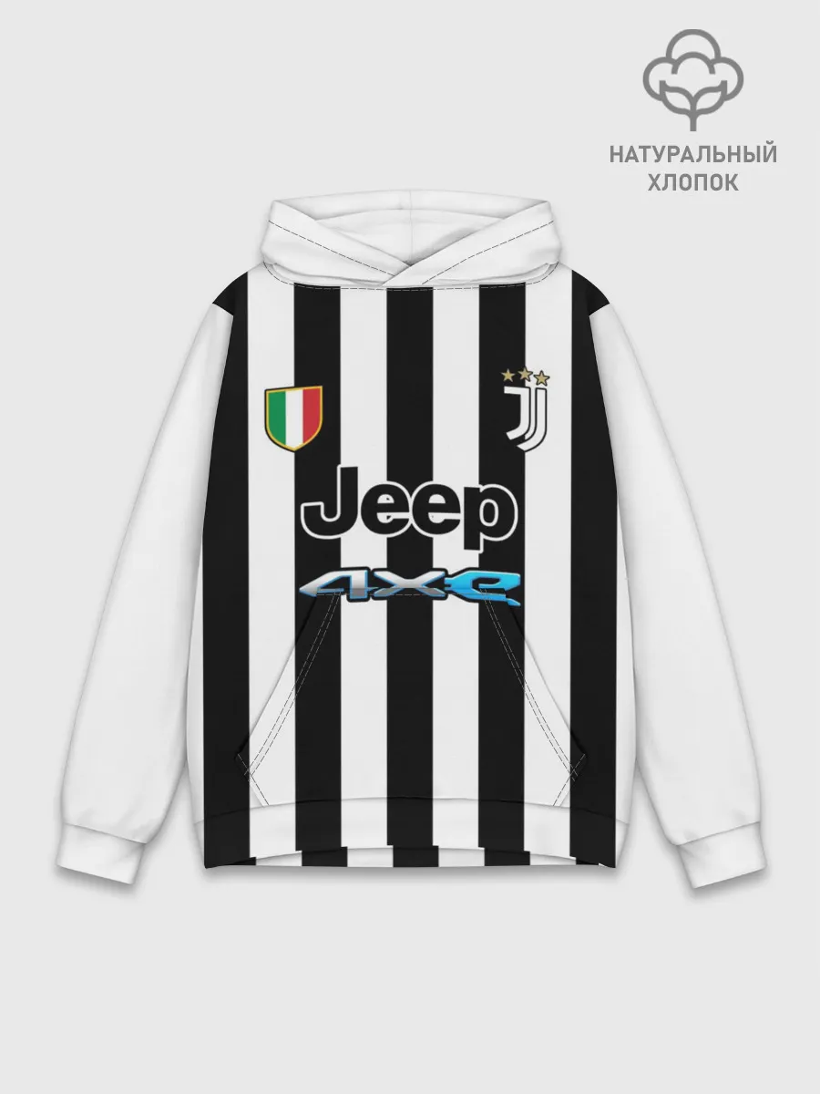 Худи мужской база хлопок / Форма Ювентуса домашняя 2021/2022