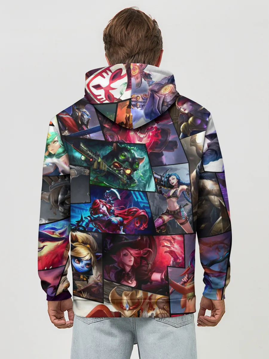 Худи мужской база хлопок / Лига Легенд, чемпионы