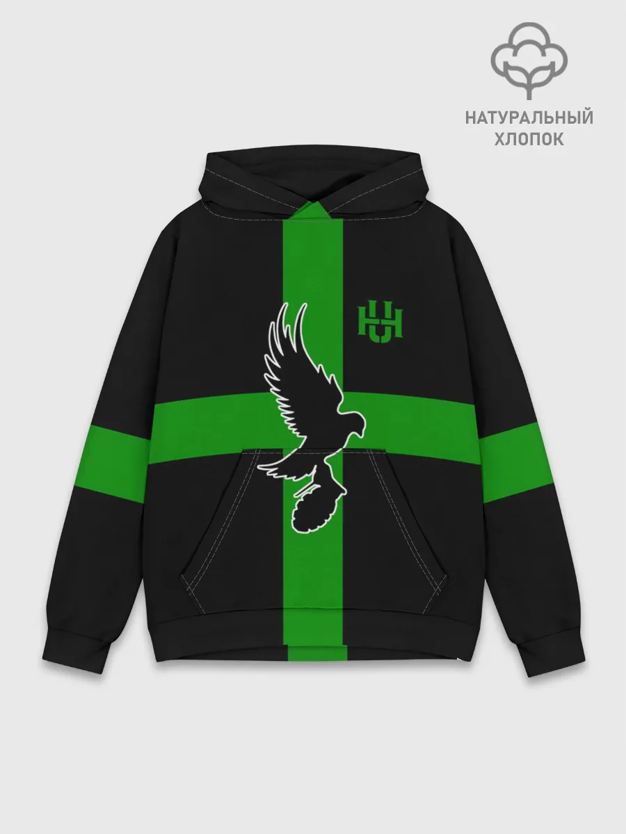 Худи мужской база хлопок / Hollywood Undead заеленный крест