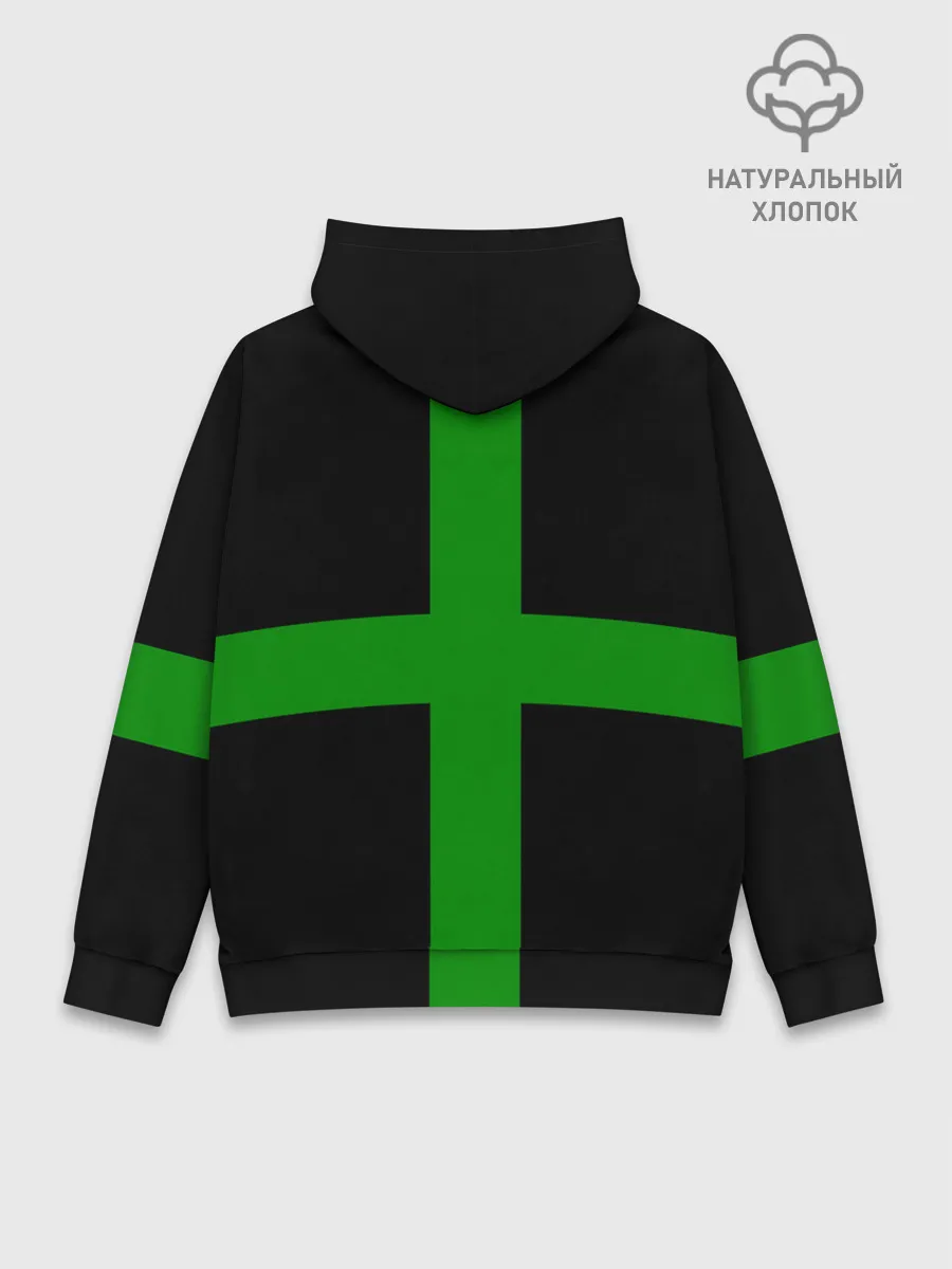 Худи мужской база хлопок / Hollywood Undead заеленный крест