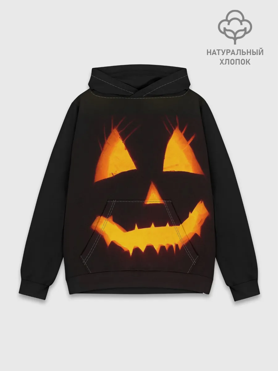 Худи мужской база хлопок / helloween | pumpkin jack