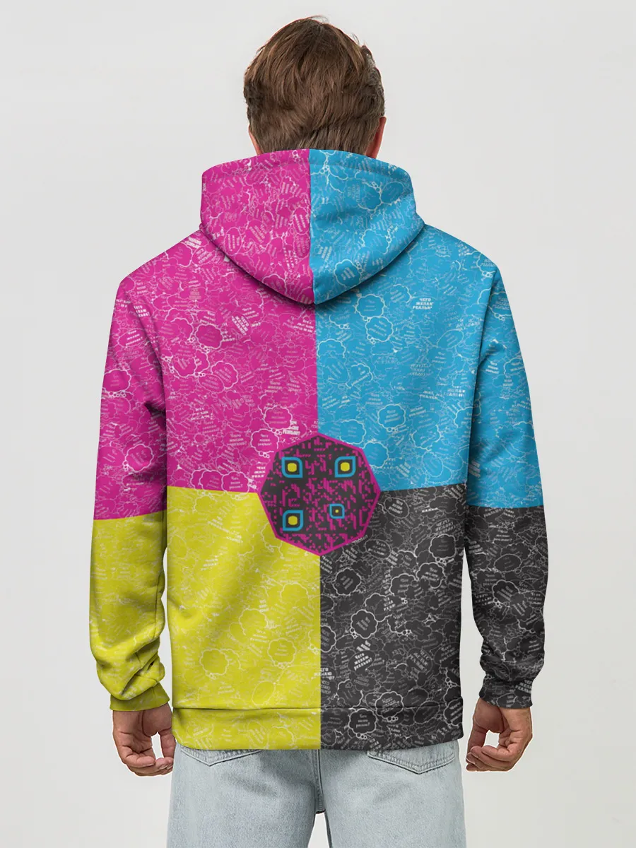 Худи мужской база хлопок / Октагон на фоне АПВ 4.1.14