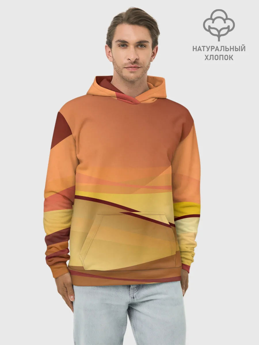 Худи мужской база хлопок / Пустыня Арракис Дюна