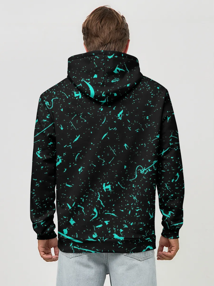 Худи мужской база хлопок / Geometry Dash скин