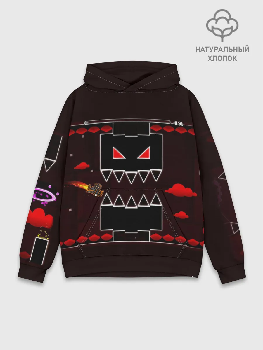 Худи мужской база хлопок / Geometry Dash game