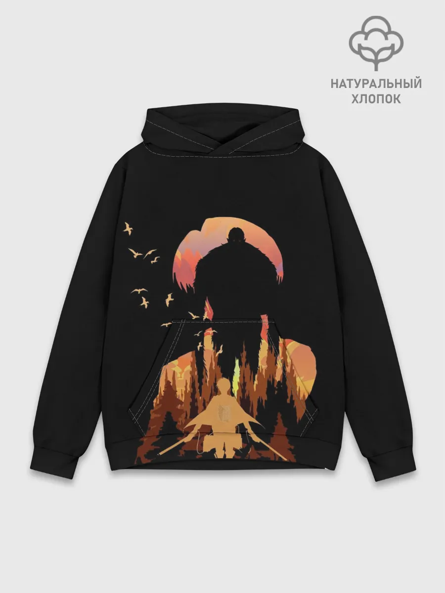 Худи мужской база хлопок / Леви и титан