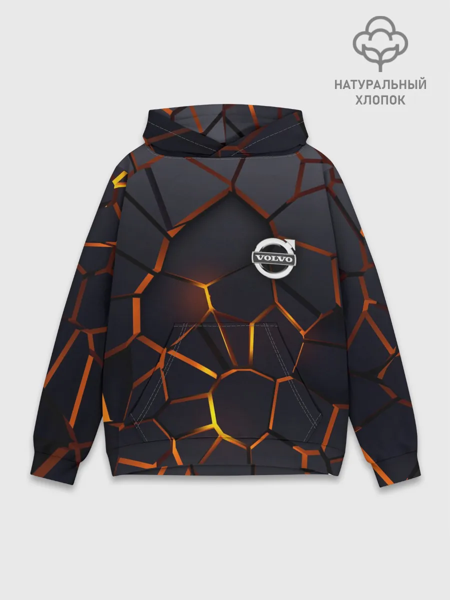 Худи мужской база хлопок / Volvo 3D геометрия
