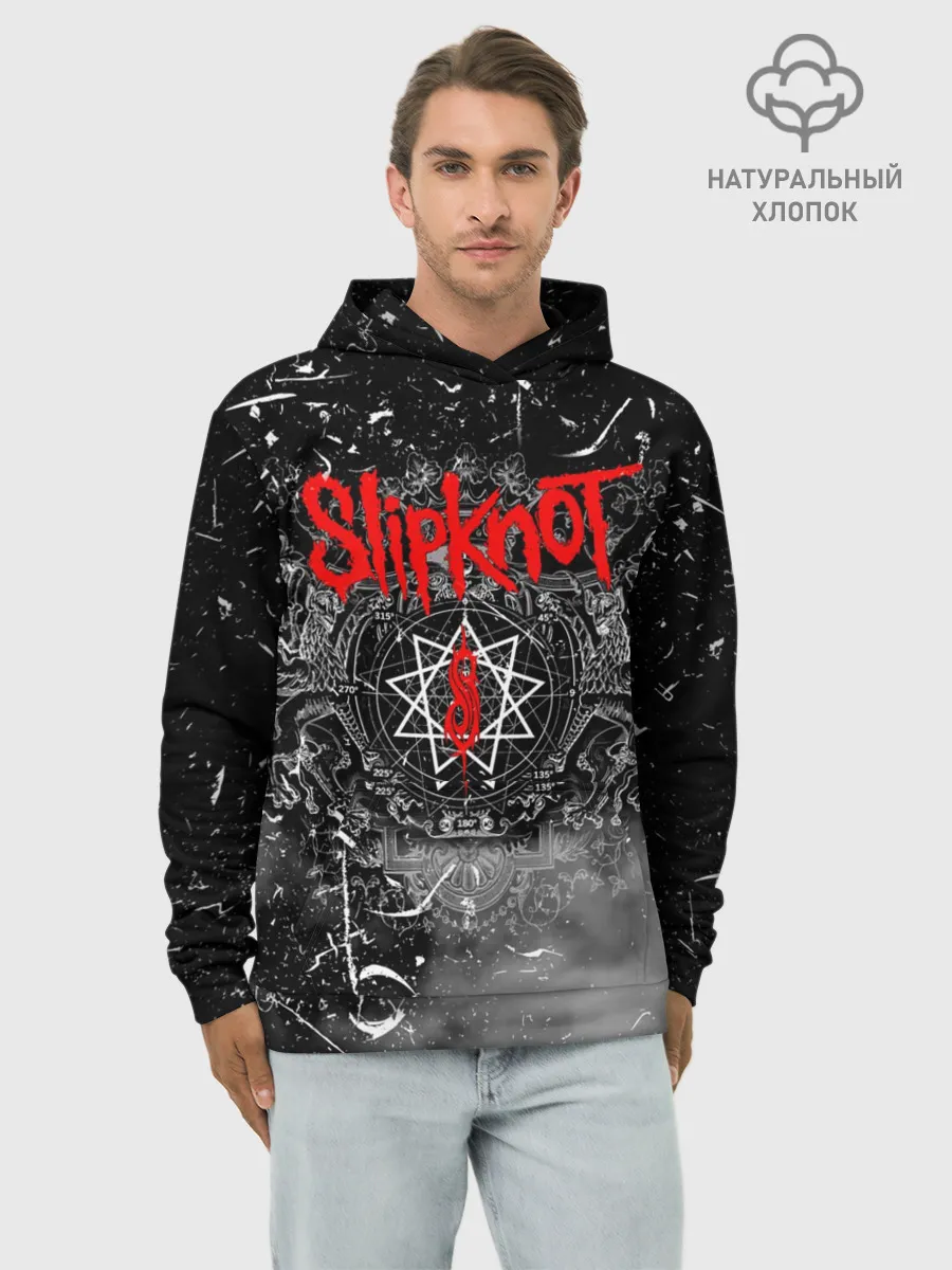 Худи мужской база хлопок / Slipknot Grunge Rock | СЛИПКНОТ