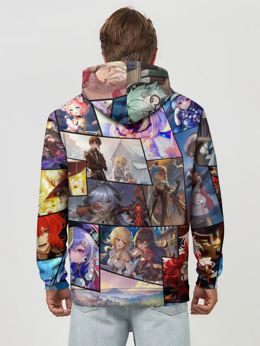 Худи мужской база хлопок / Геншин импакт, персонажи