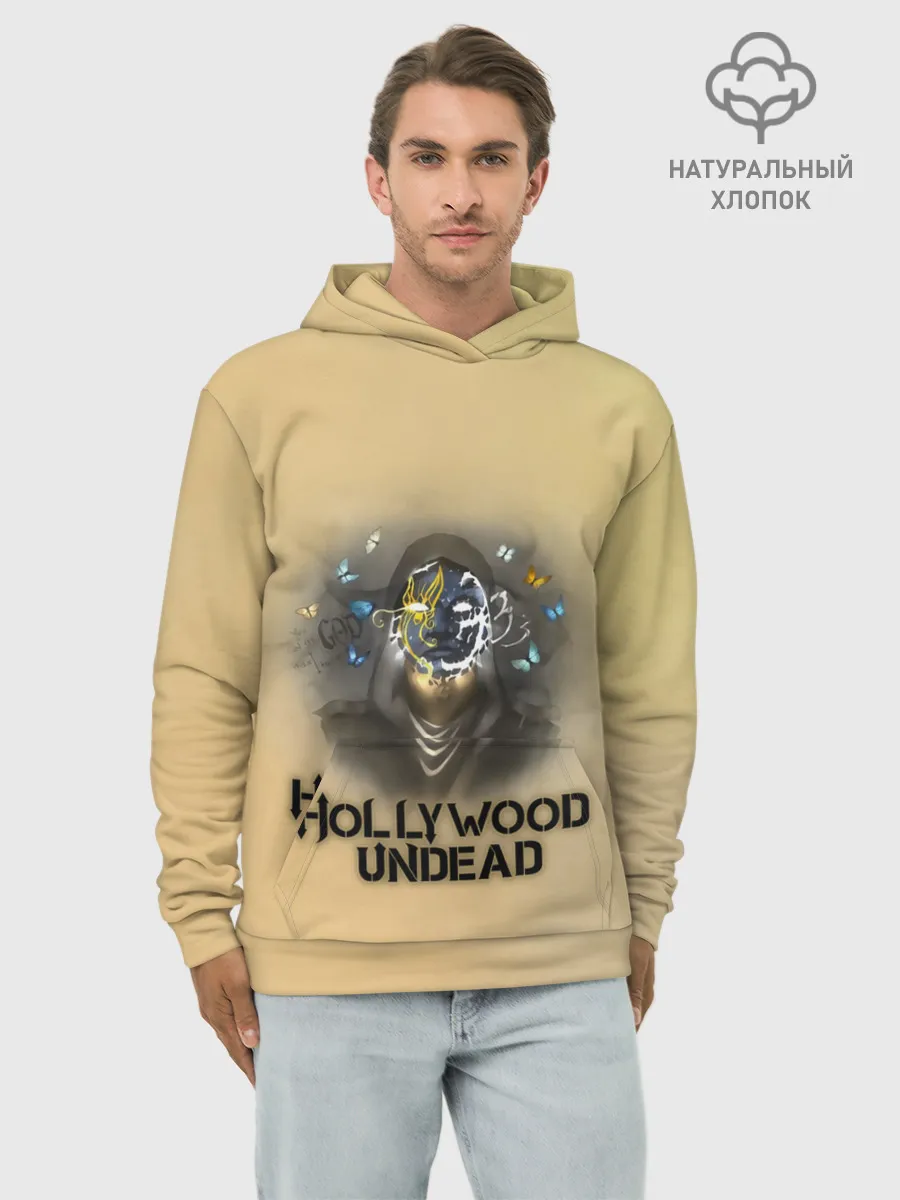 Худи мужской база хлопок / Johnny 3 Tears Hollywood Undead