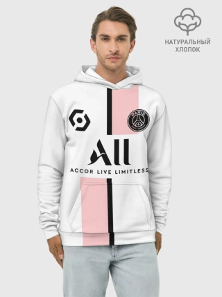 Худи мужской база хлопок / Неймар ПСЖ гостевая форма 2021/2022