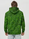 Худи мужской база хлопок / зелёный паттерн