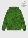 Худи мужской база хлопок / зелёный паттерн