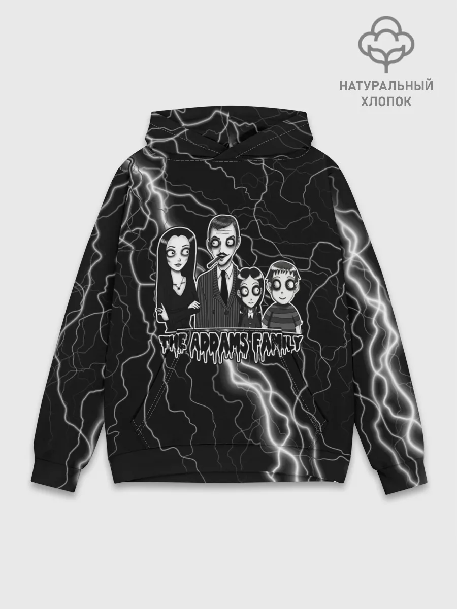 Худи мужской база хлопок / Addams family | Семейка Аддамс
