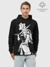 Худи мужской база хлопок / Гинтоки Саката держит меч Гинтама