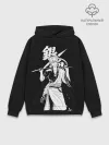 Худи мужской база хлопок / Гинтоки Саката держит меч Гинтама
